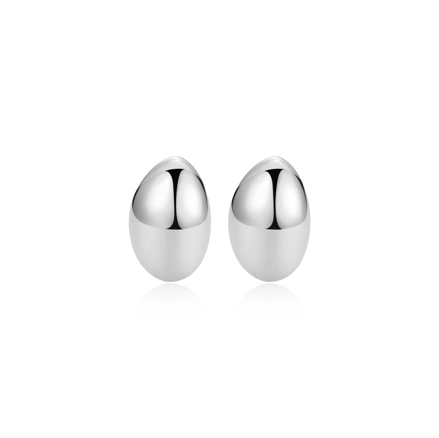 Polished Pebble Stud Earrings