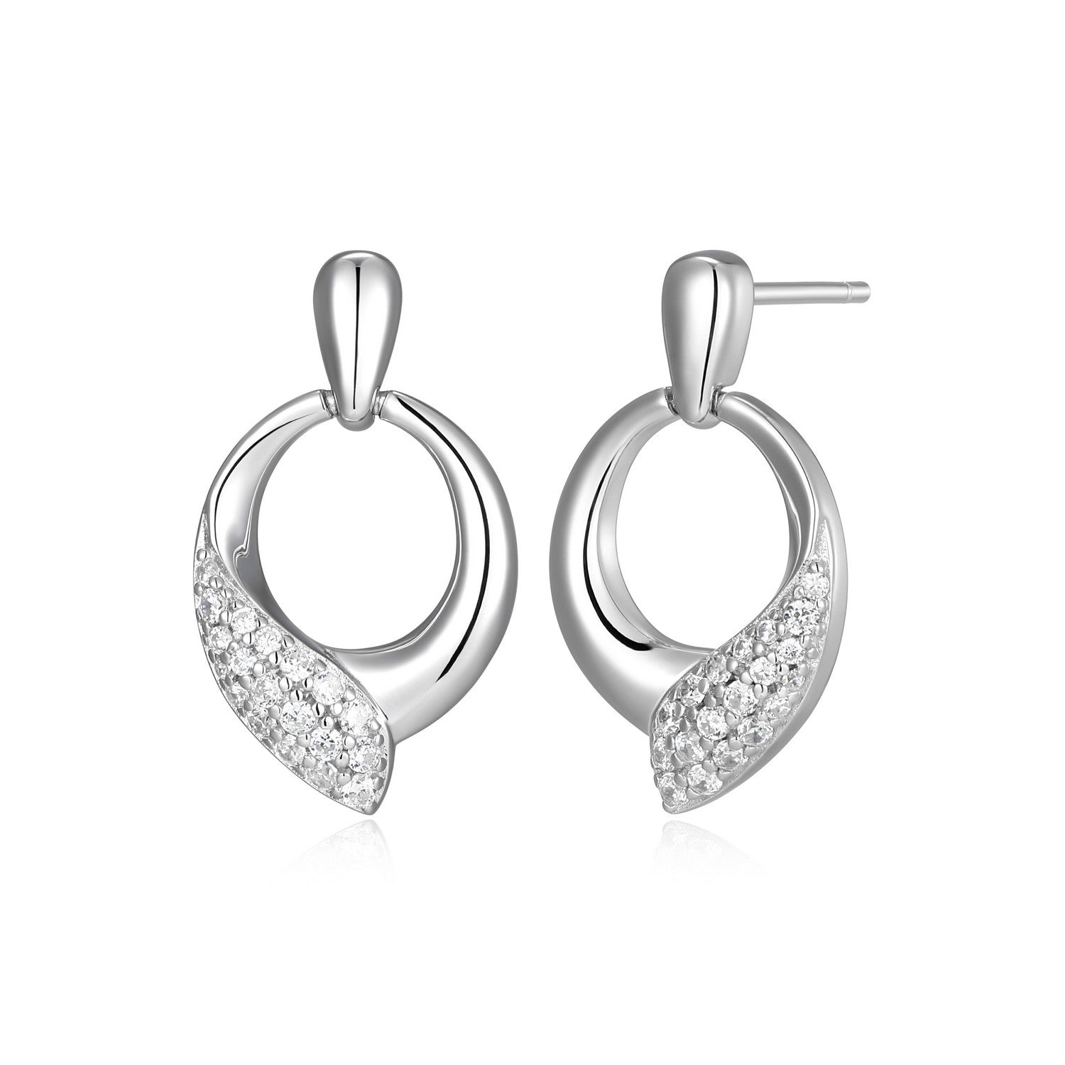 ELLE "Amour" rhodium-plated st