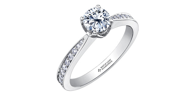 Maple Leaf Diamonds, Eternal Flames Collection 18k Engagement Ring
