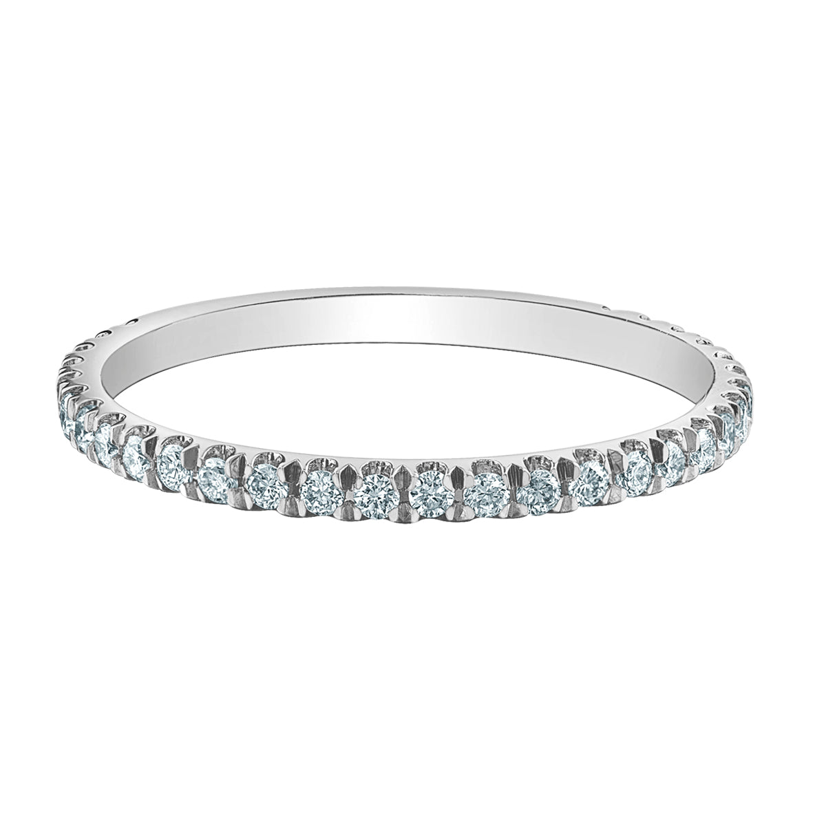 Diamond Evolution 14K White Gold 0.32tdw Diamond Stackable Band