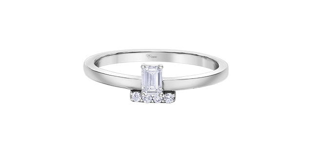 10k Multi-Stone Engagement Ring,