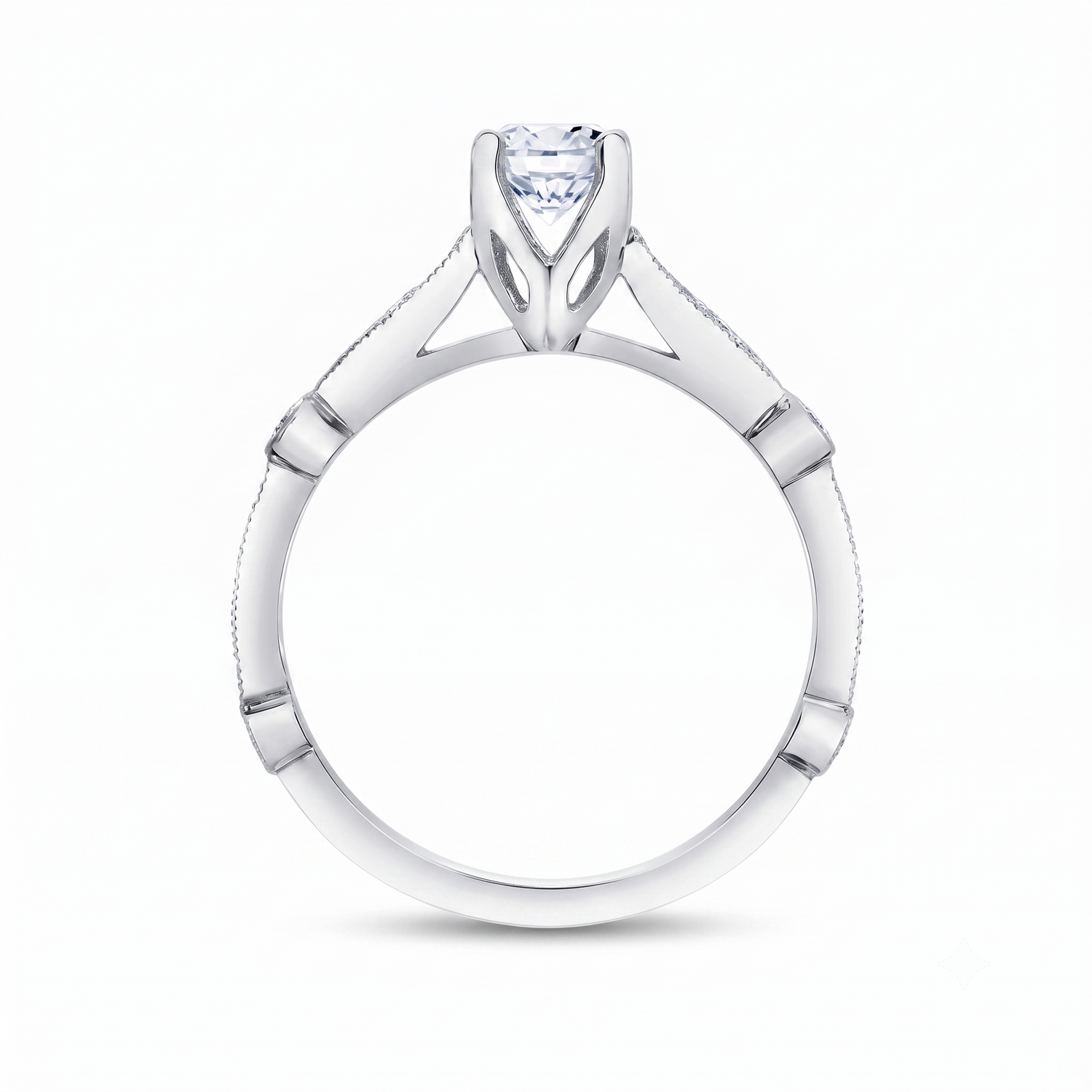 Maple Leaf Diamonds Vintage Inspired 0.50 CT Canadian Diamond Ring