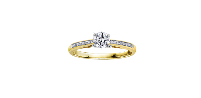 14k Multi-Stone Engagement Ring,
