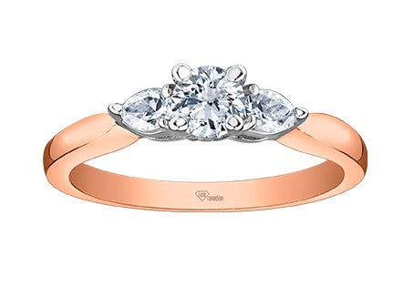 10k Rose Gold Engagement Ring