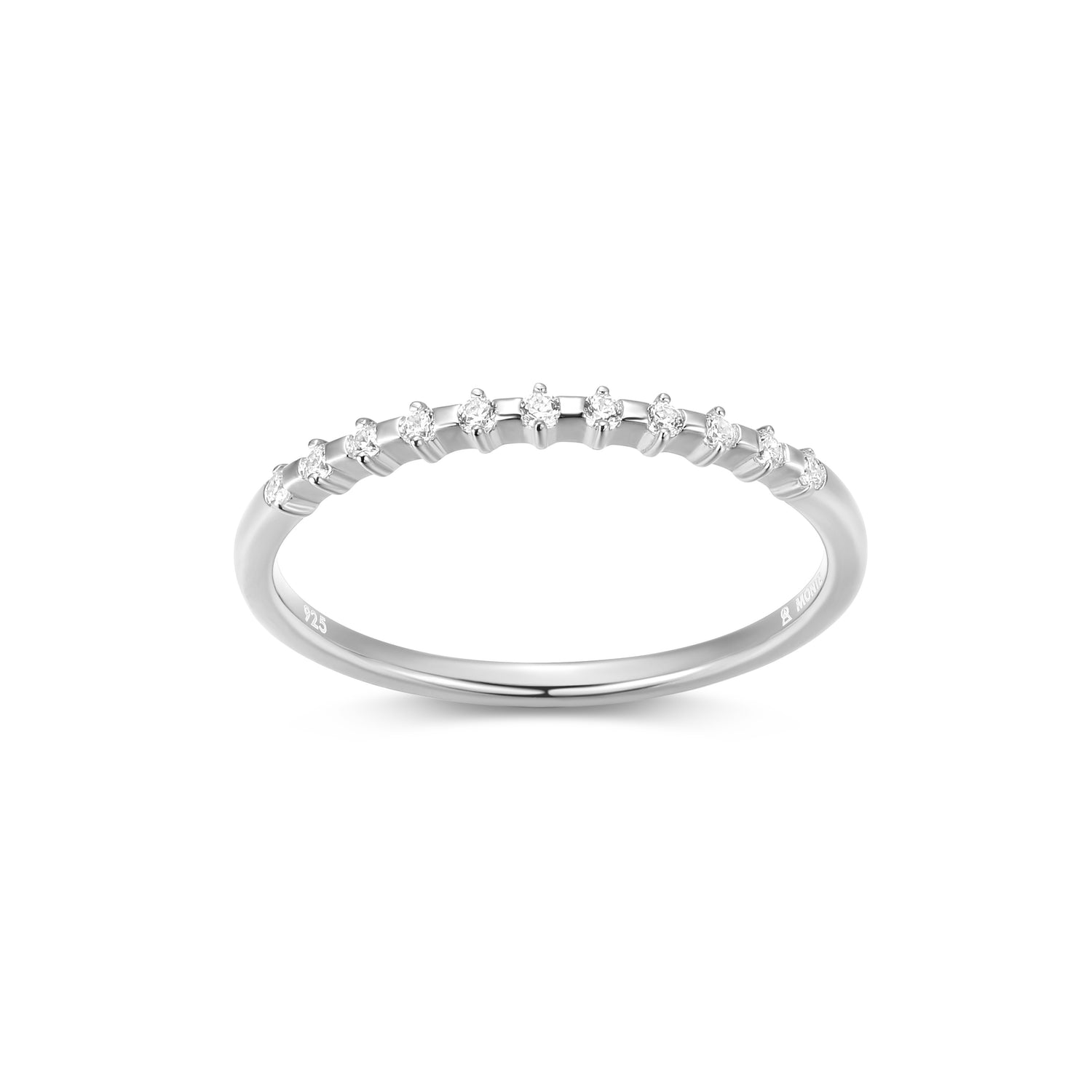 Lab-Grown Diamond Half Eternity Stacking Ring