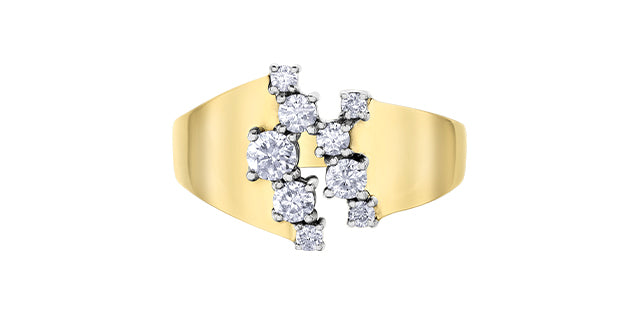 Diamond Envy 10k yellow and wh
