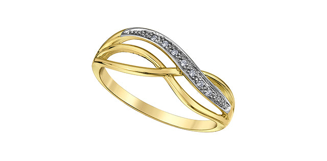 Diamond Days 10k yellow ring f