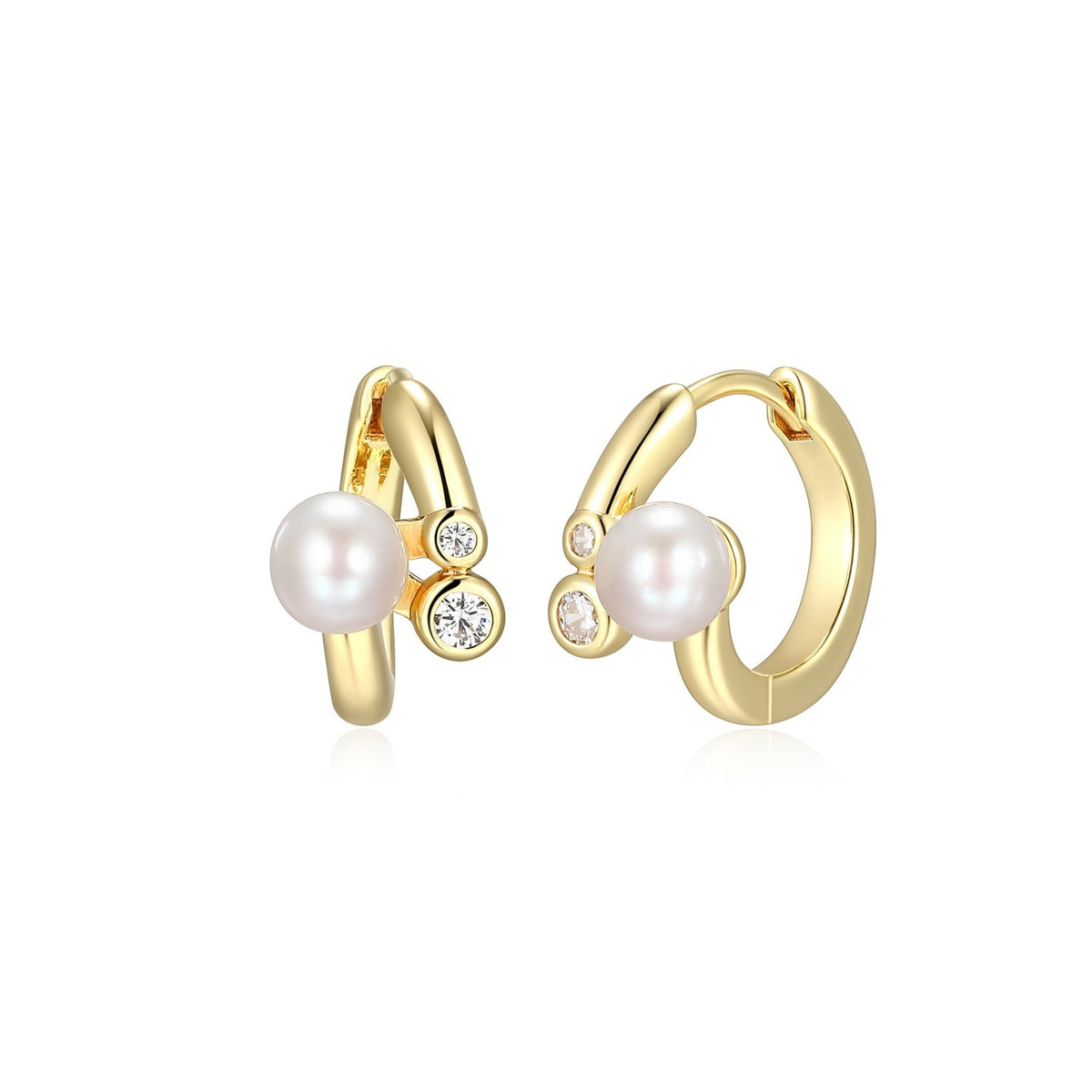 Bypass 12mm Huggie Hoop Earrings