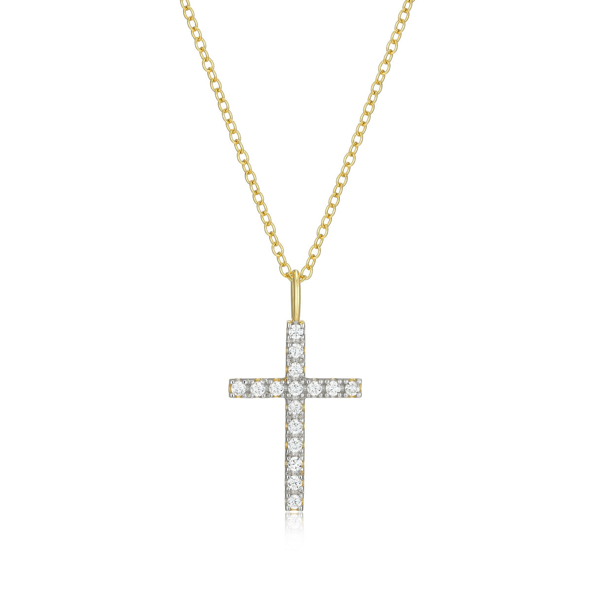 Lab-Grown Diamond Cross Pendant