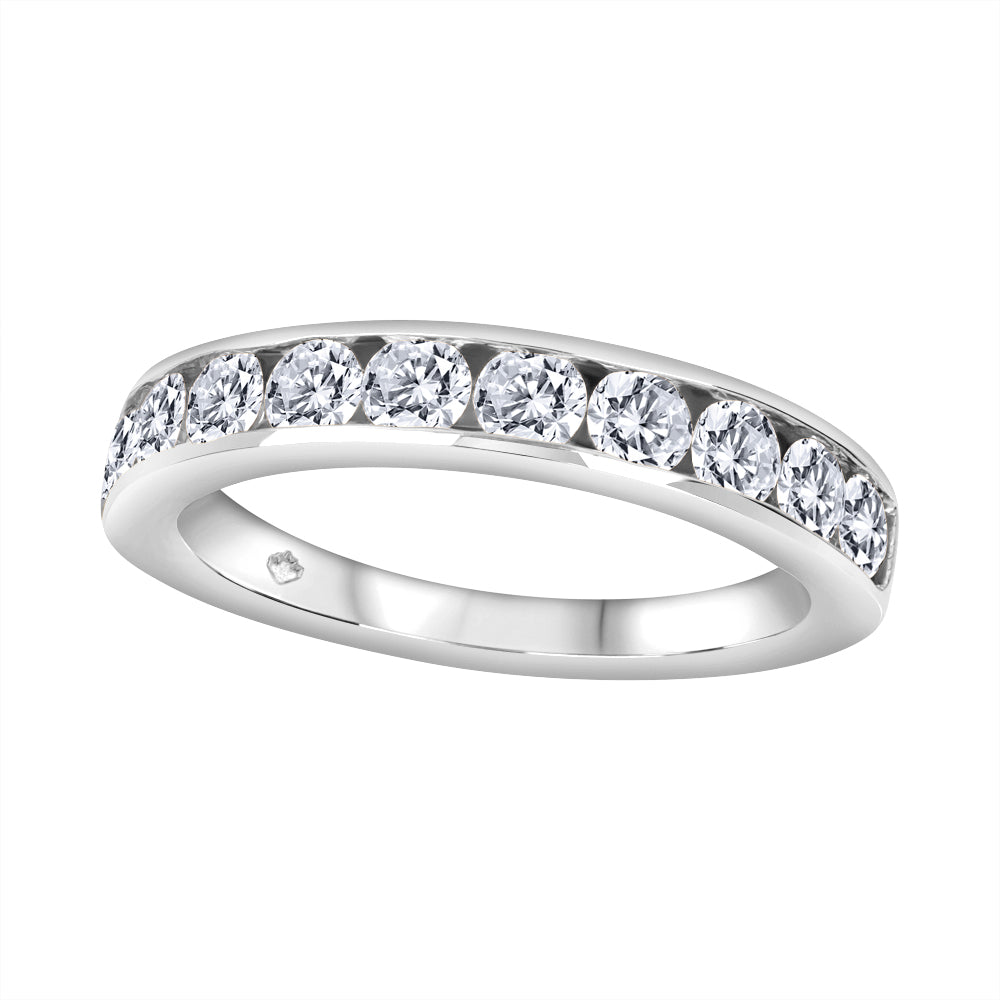 14 Karat White Gold Semi Etern