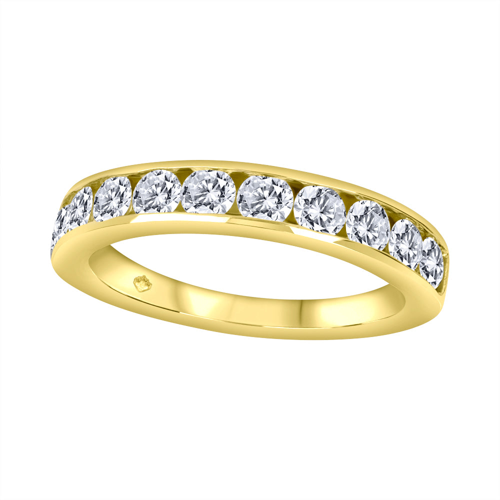 14 Karat Yellow Gold Semi Eter