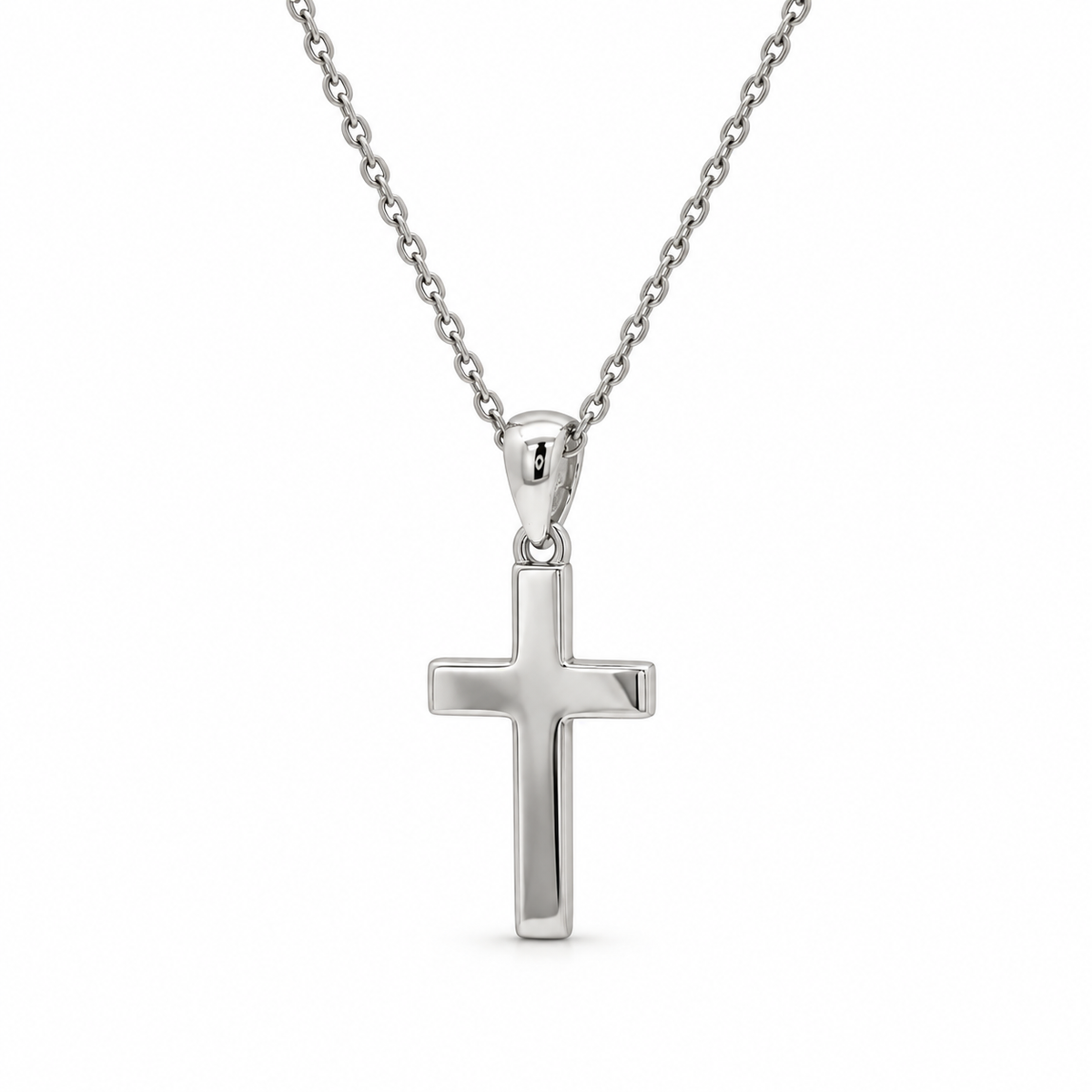 17mm Sterling Silver Cross Pendant
