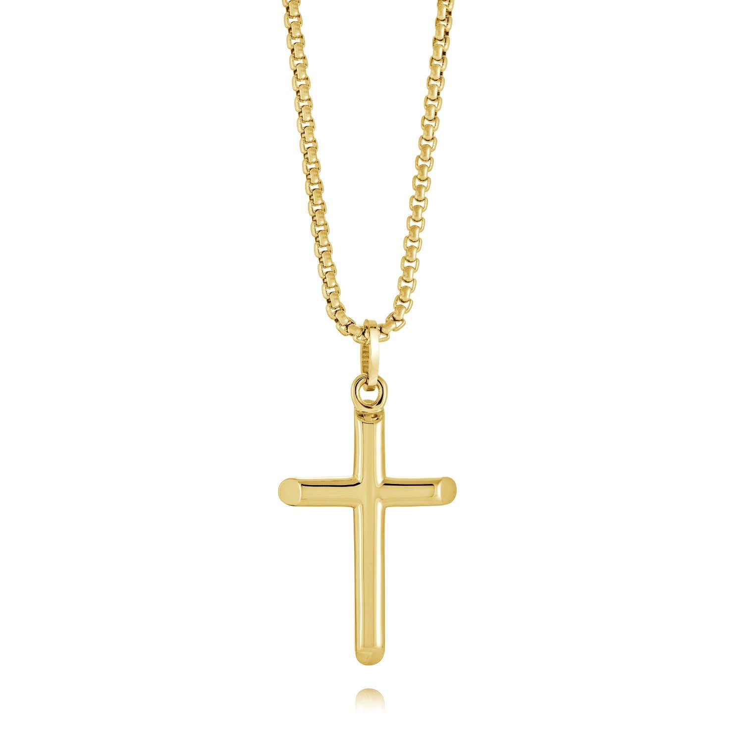 GP Polished Tube Cross Pendant