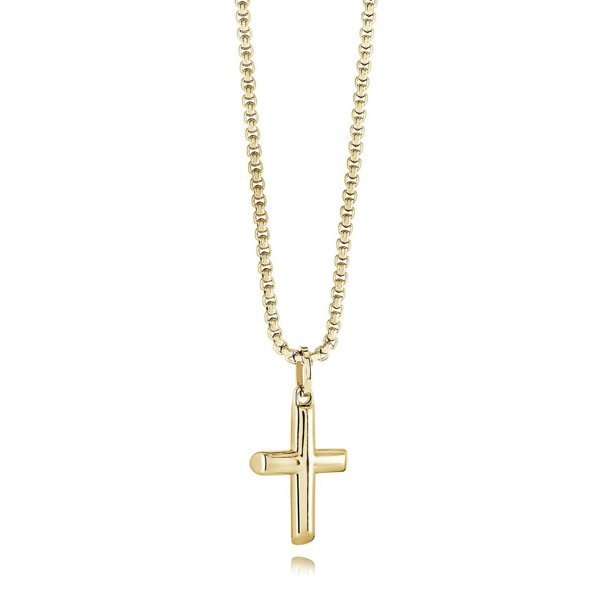 Veloria Gold IP Polished Cross