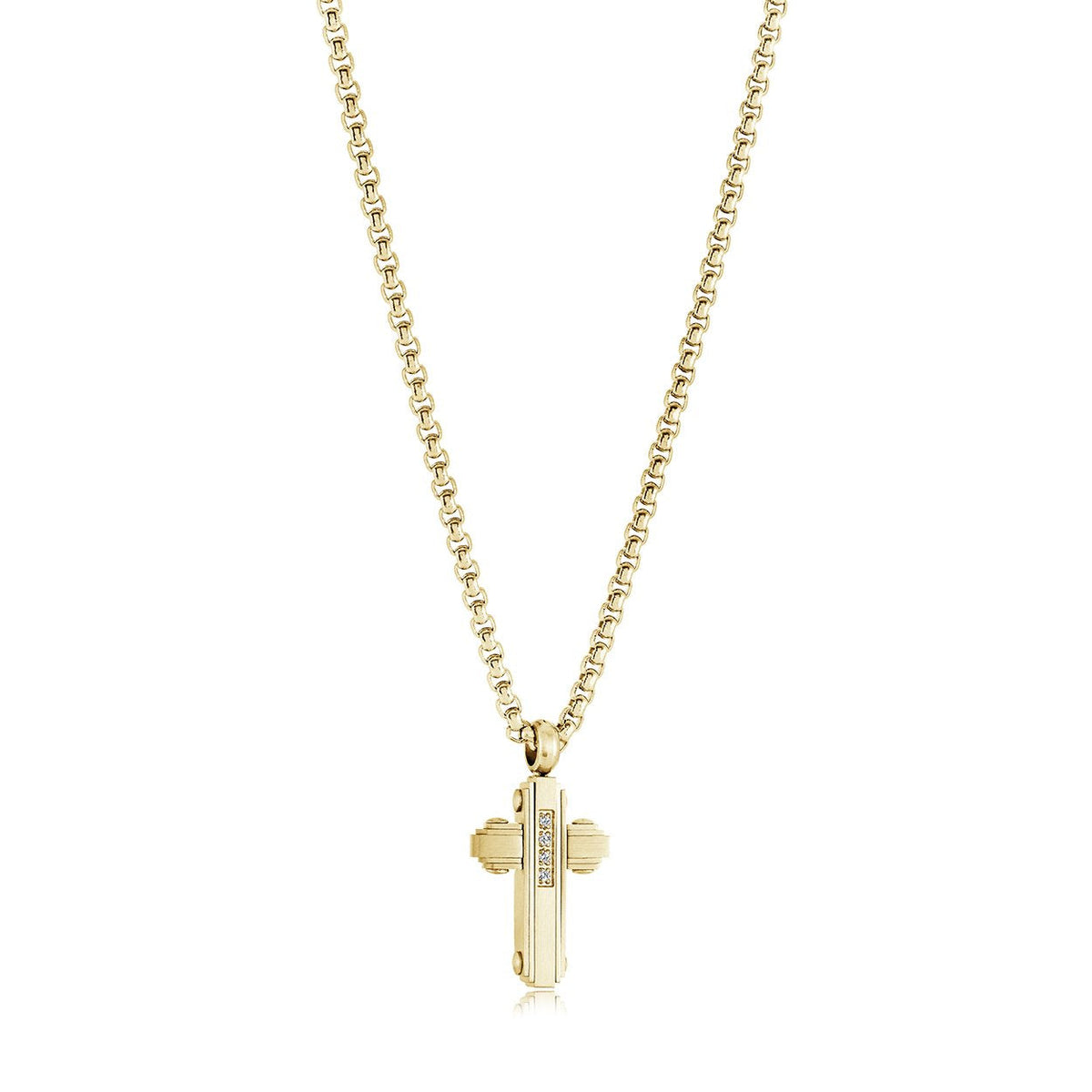 Jr. Collection Yellow Micro Cross Pendant