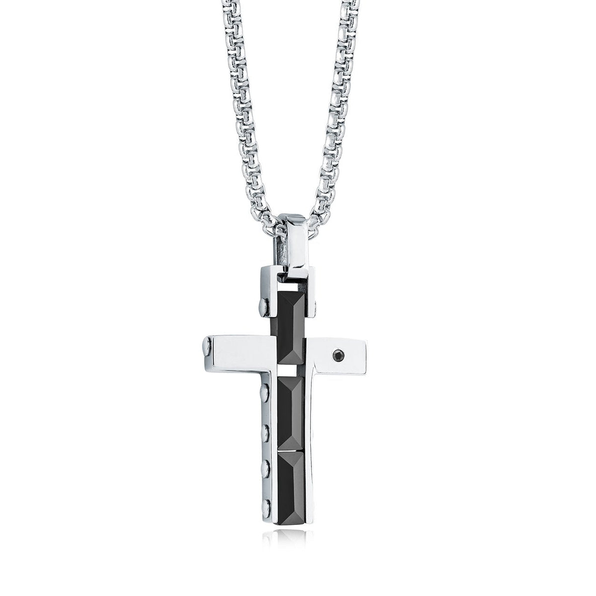 Jr. Collection Black Ceramic Cross Pendant