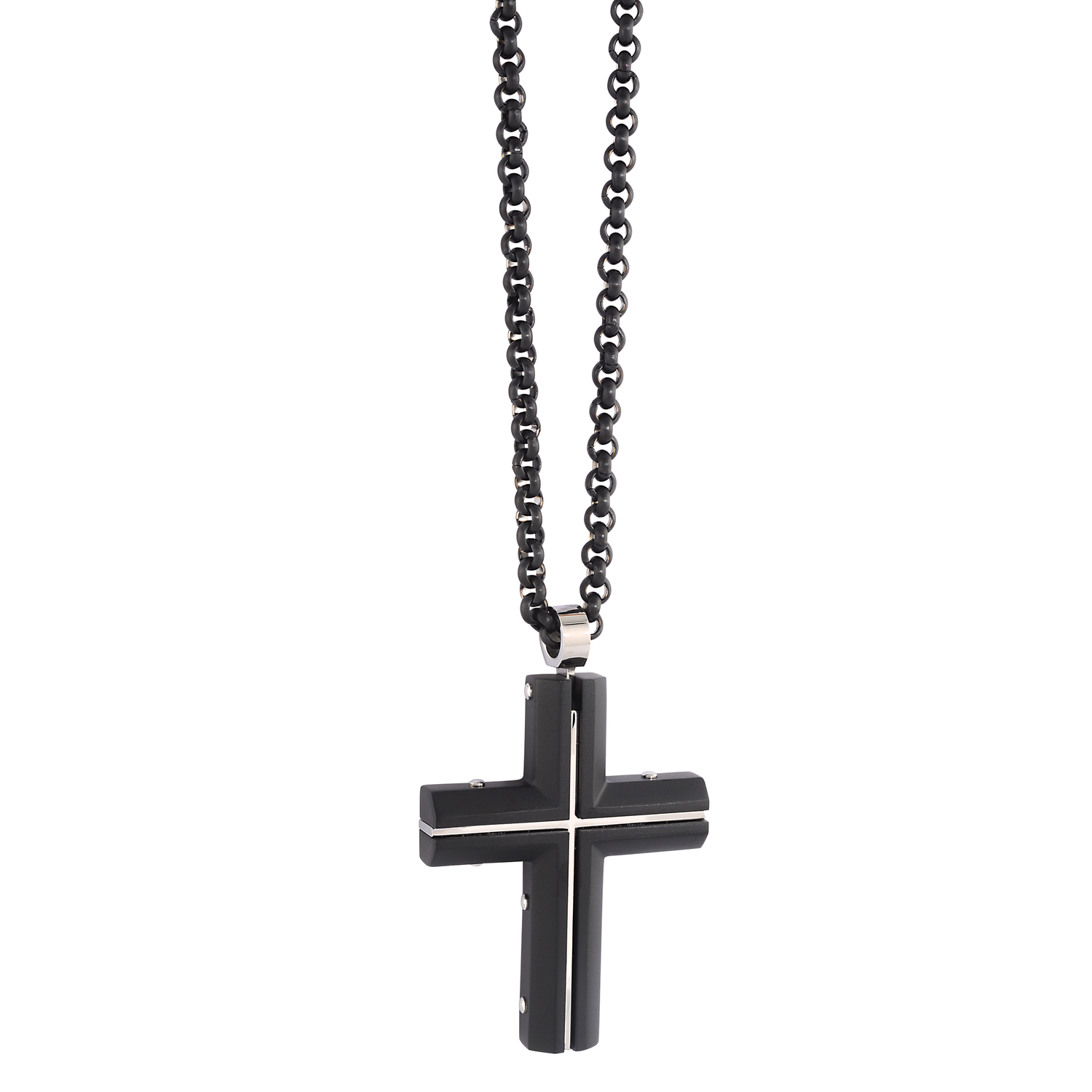 Italgem Black & Steel Cross