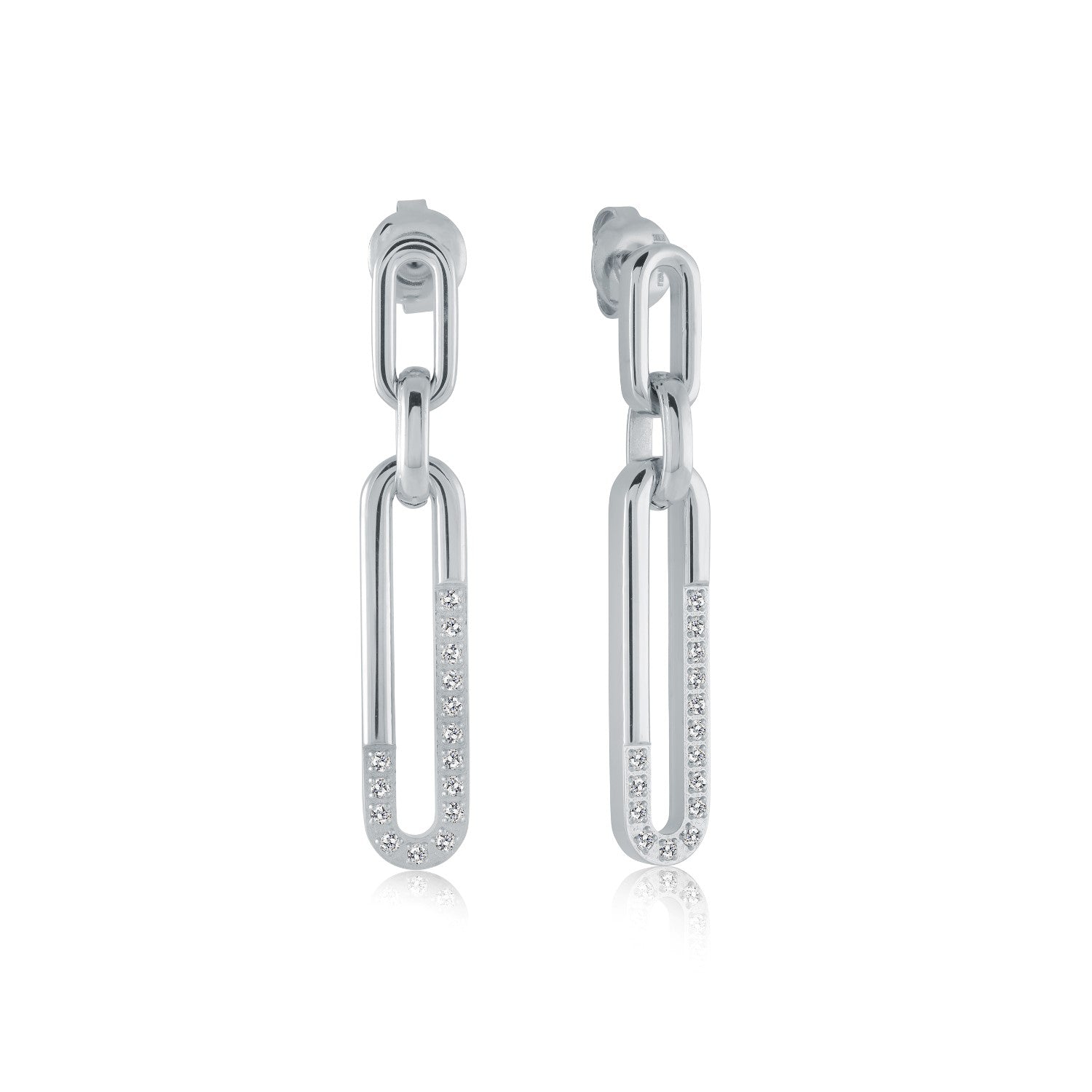 FINAL SALE - Italgem Steel Dangle Earrings