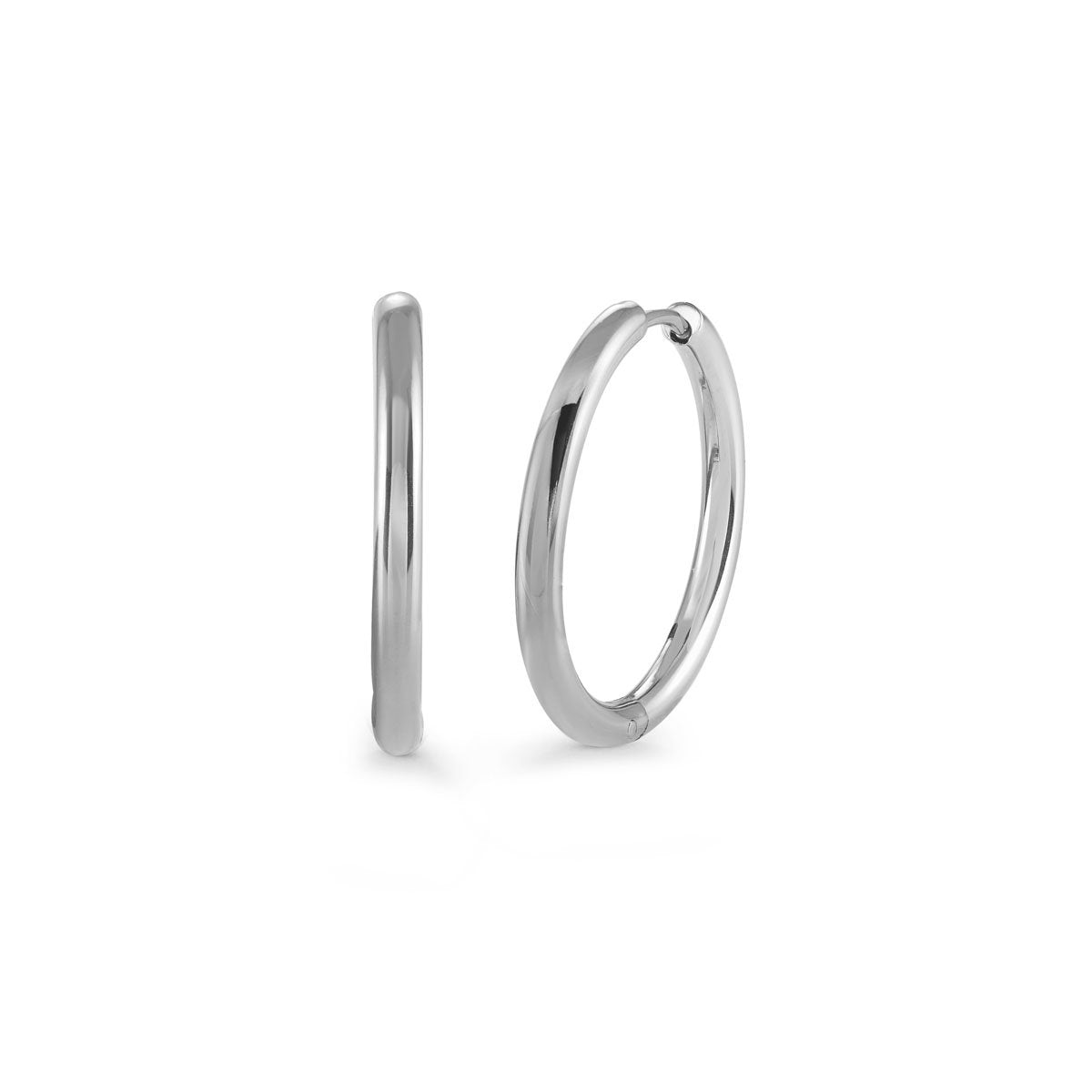 15MM Stainless Steel Huggie Earrings