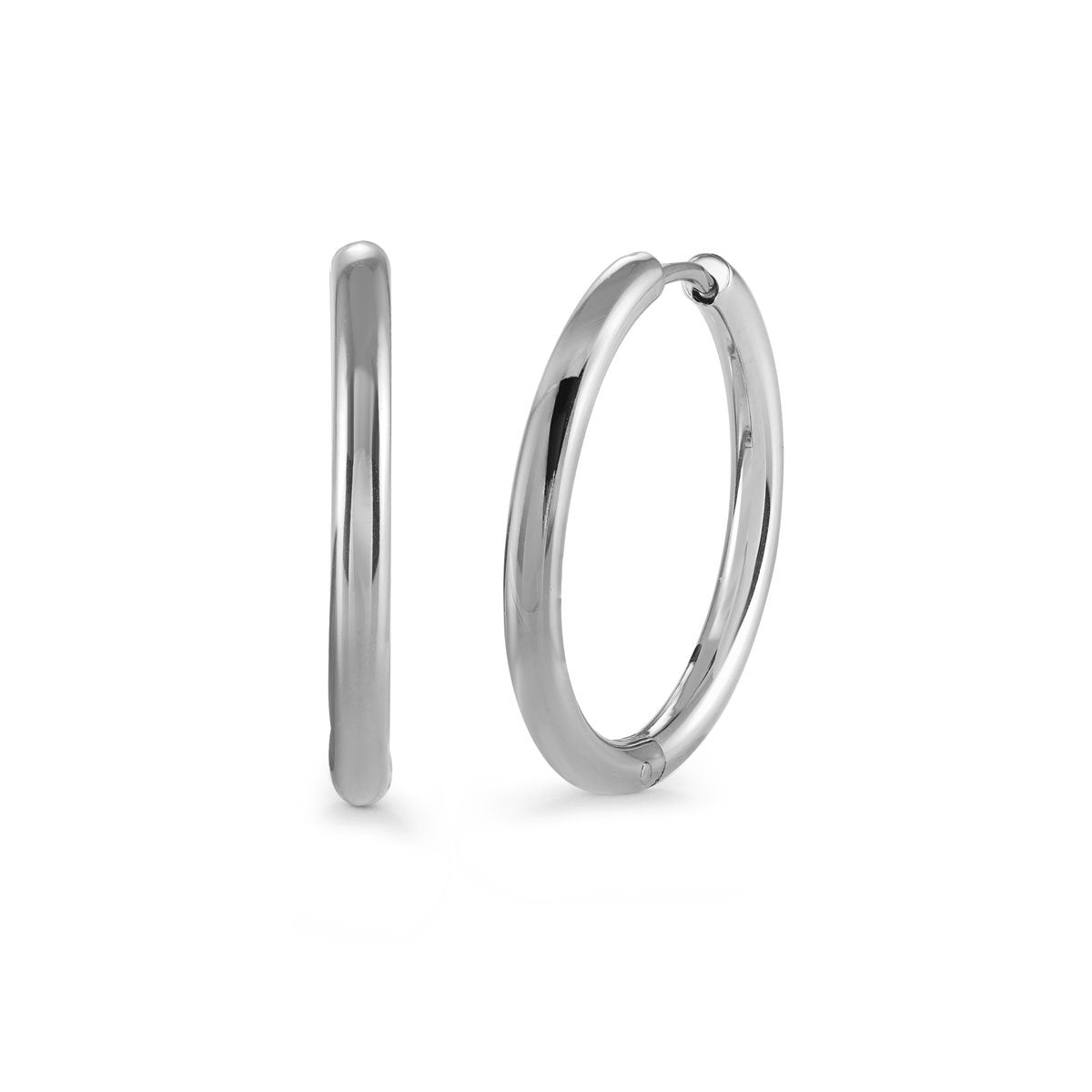 Stainless Steel 20mm Huggie Hoop Earrings