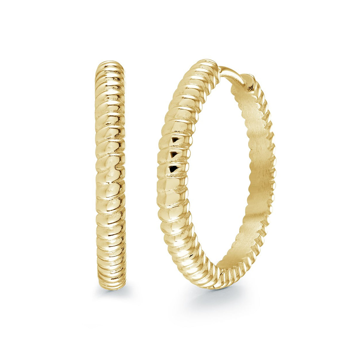 25mm GP Twist Hoop Earrings