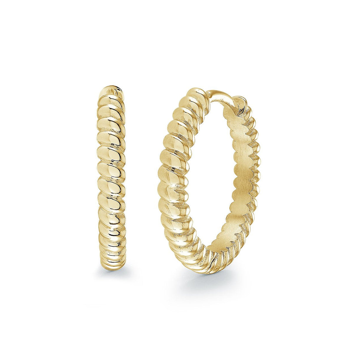 20mm GP Twist Huggie Hoop Earrings