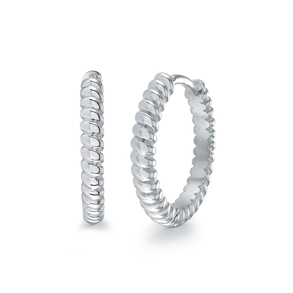 20mm Twist Huggie Hoops
