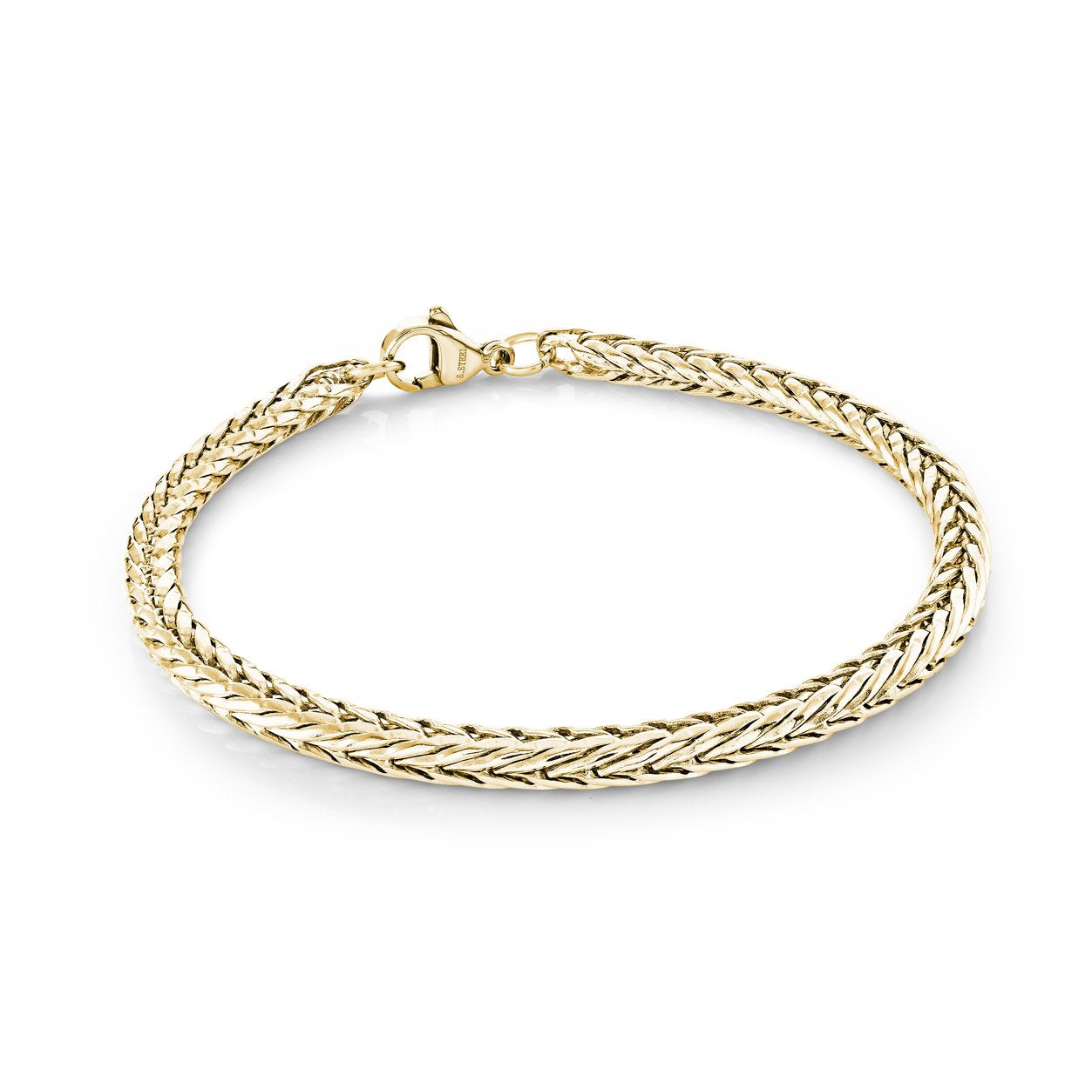 Italgem Gold IP Stainless Steel 4.5mm Franco Link Bracelet