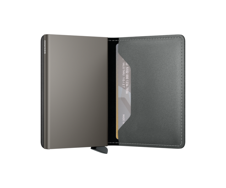 Secrid Slimwallet Satin Steel Leather