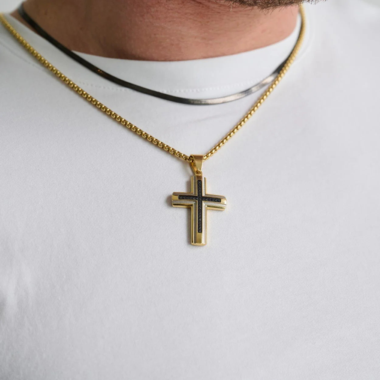 3.3MM Herringsbone Stainless Steel Necklace, 18"