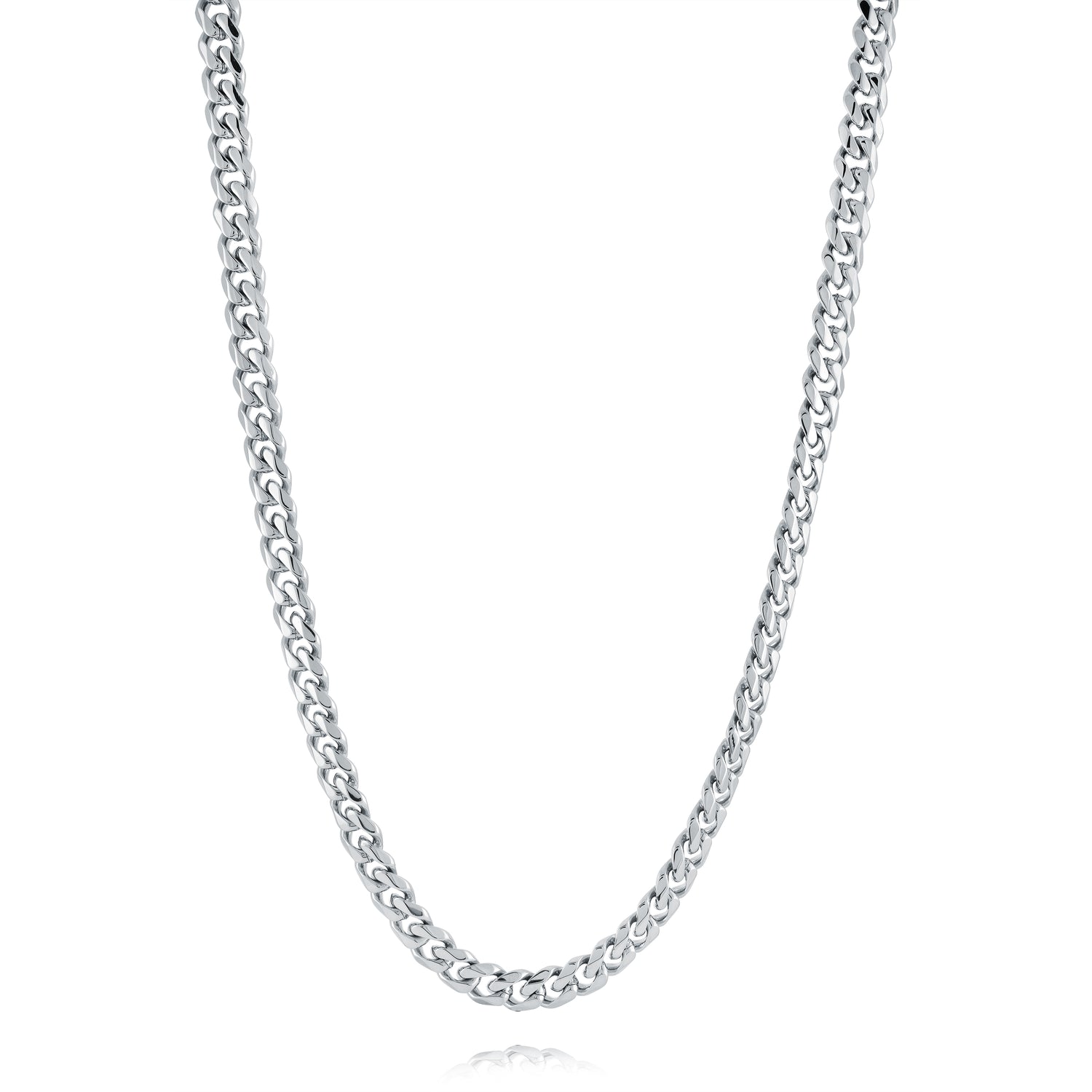 6MM Curb Link Polished Chain, 24"