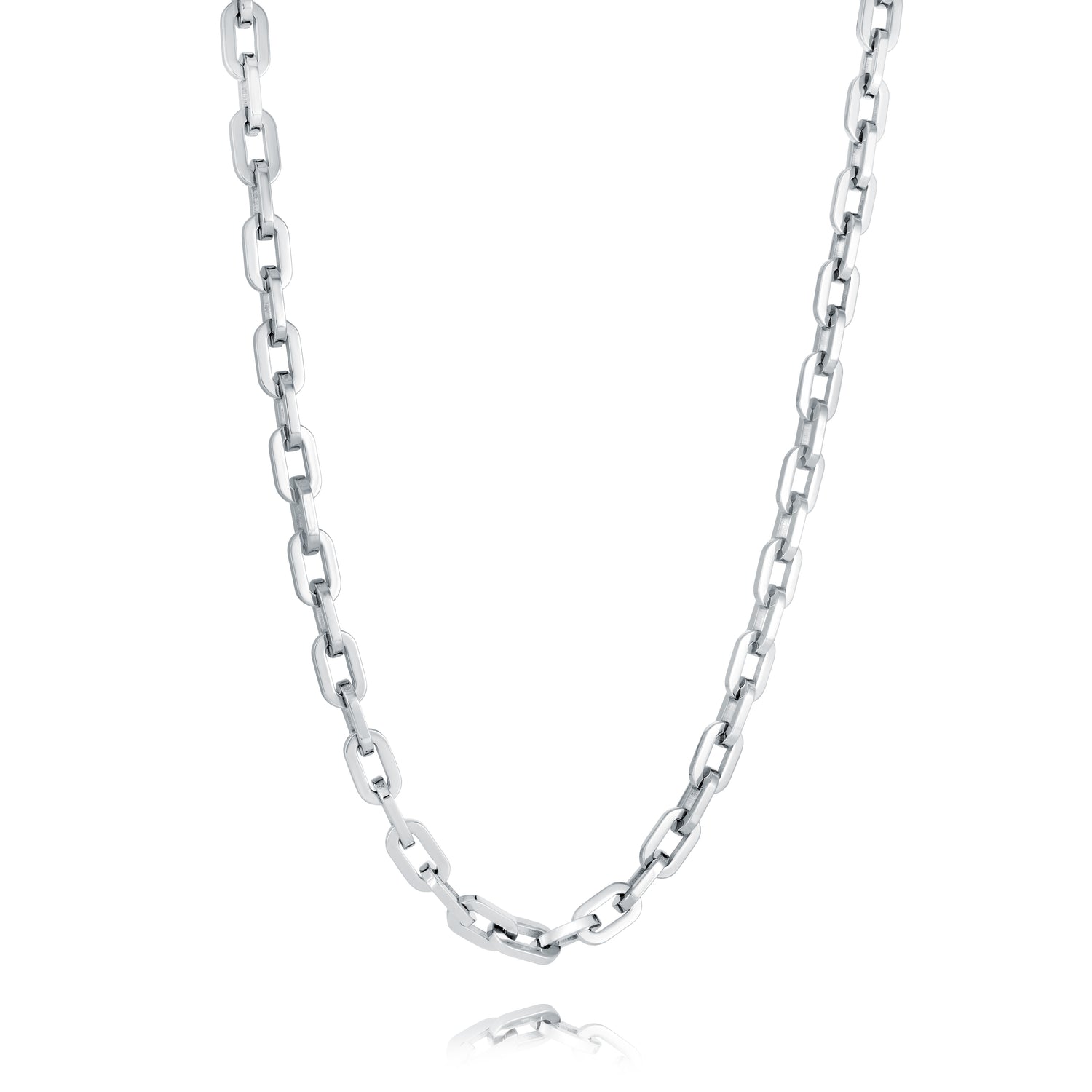 Italgem Steel 7mm oval brushed