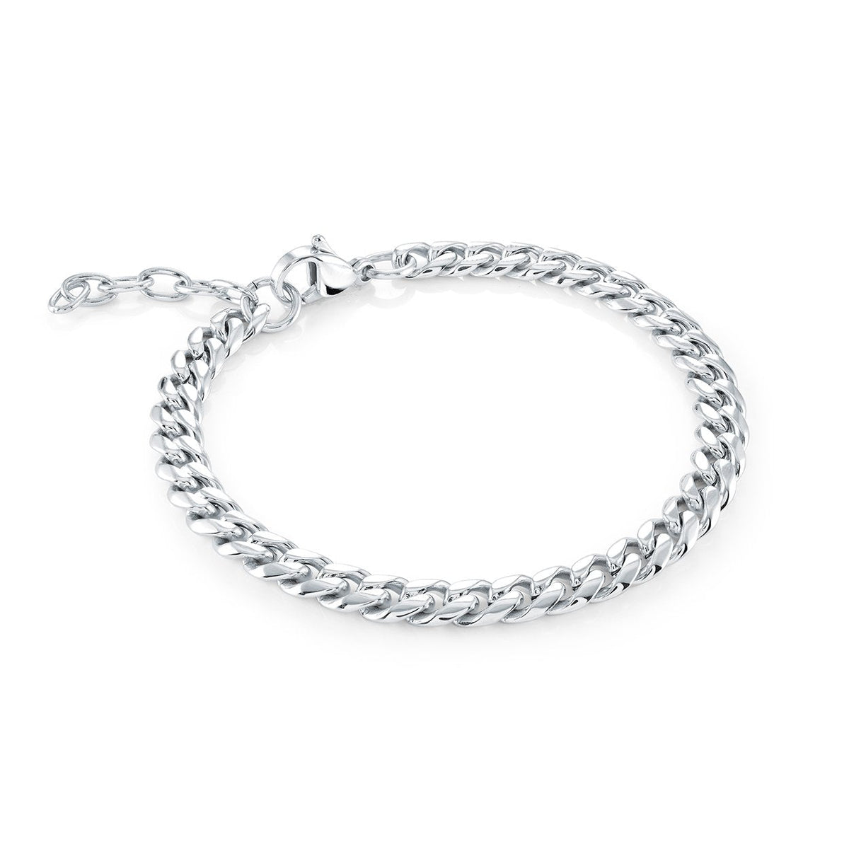 Jr. Collection 4.6mm Curb Link Chain Bracelet, 6+1"