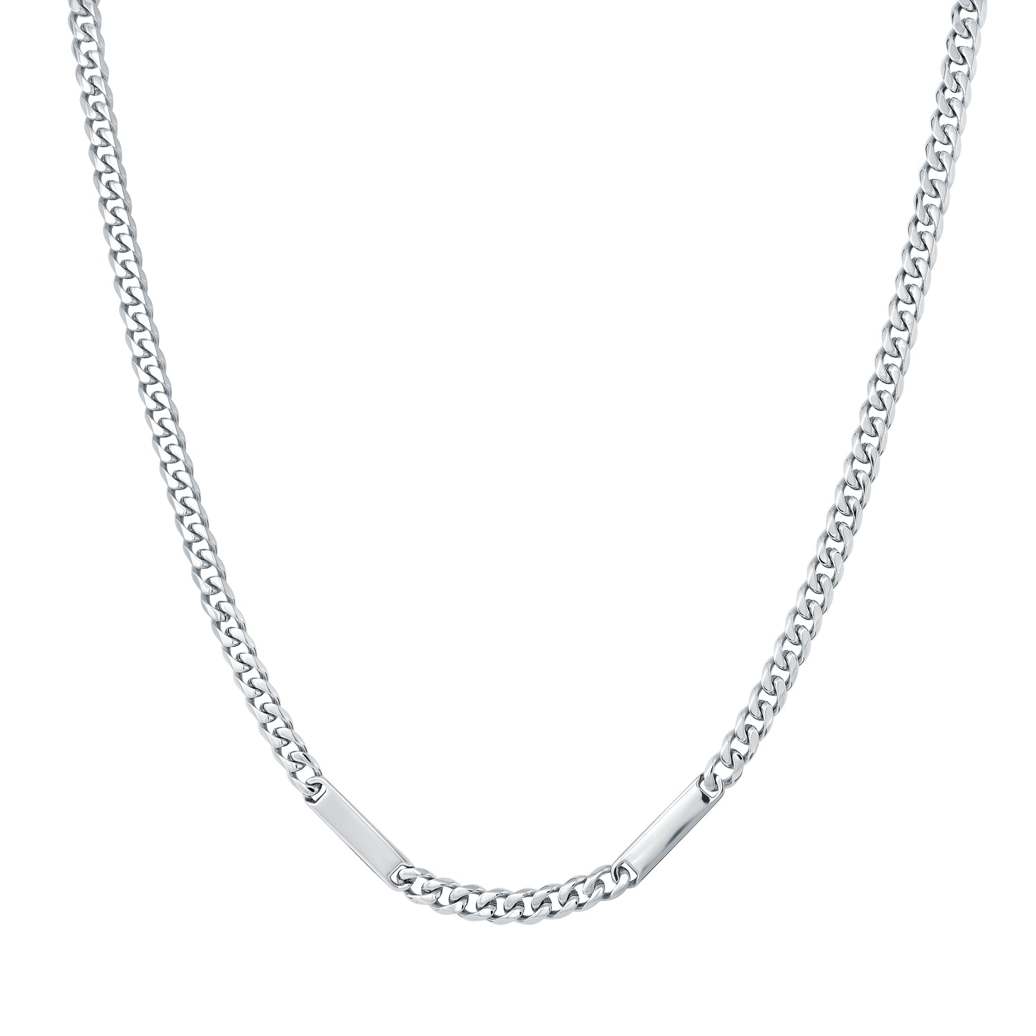 Italgem Steel 2-Plate Engraveable Chain