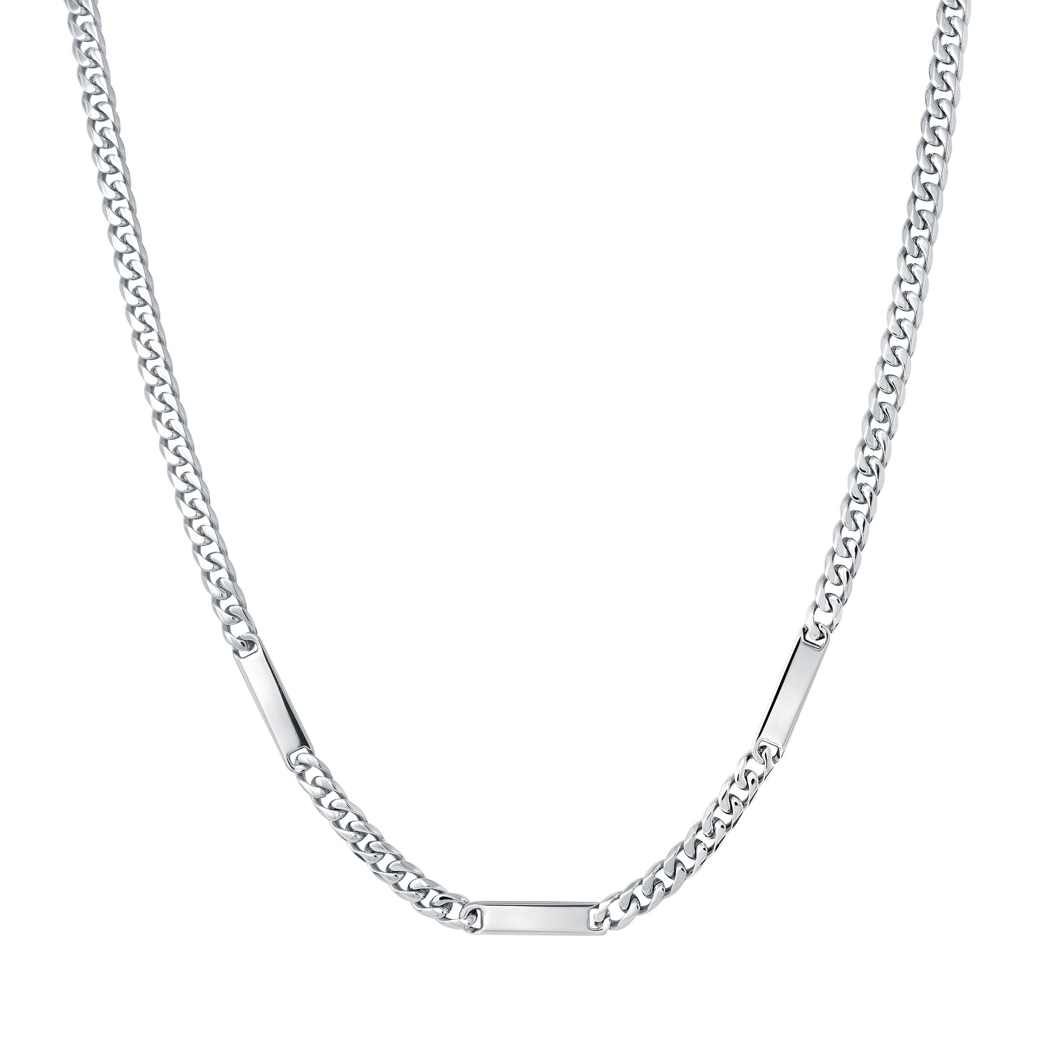 Italgem Steel 3-Plate Engraveable Chain