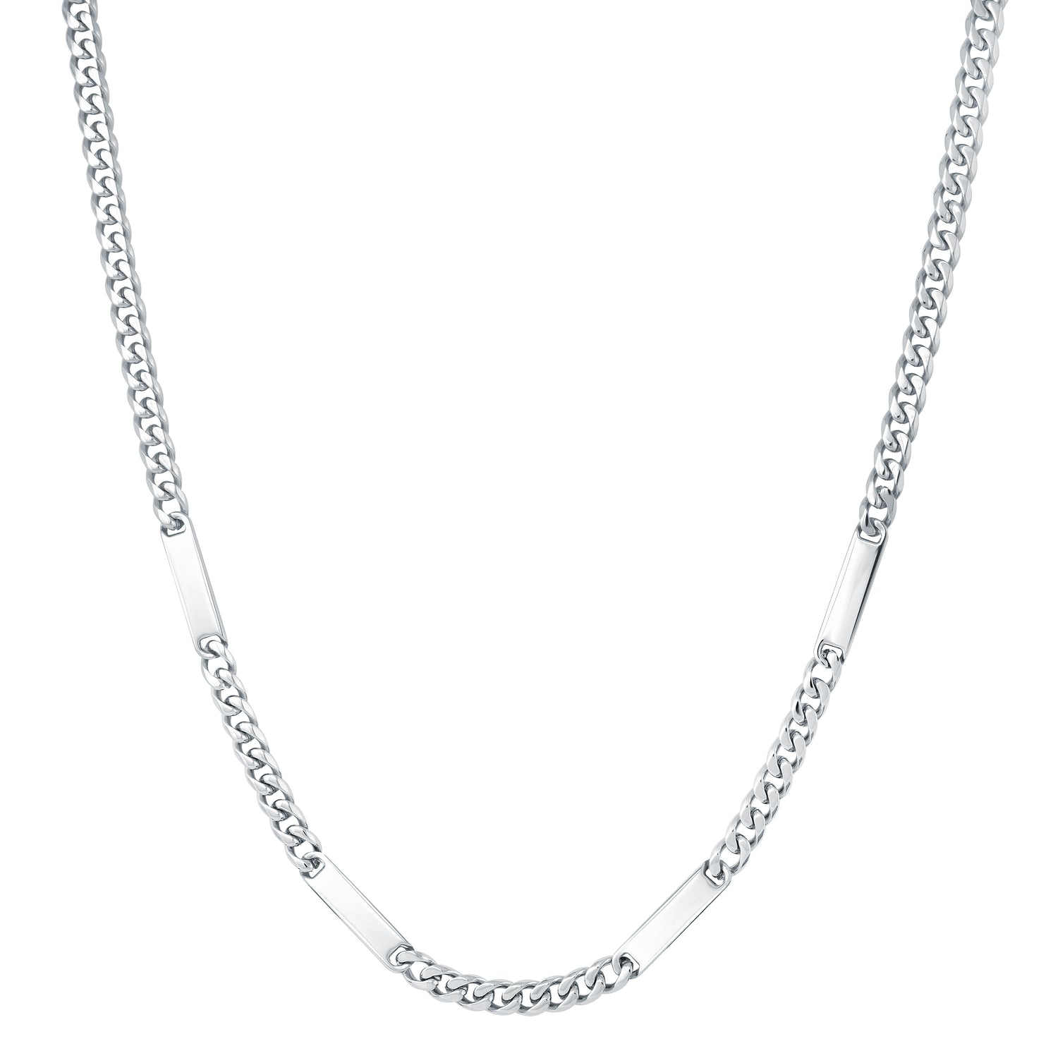 Italgem Steel 4-Plate Engraveable Chain