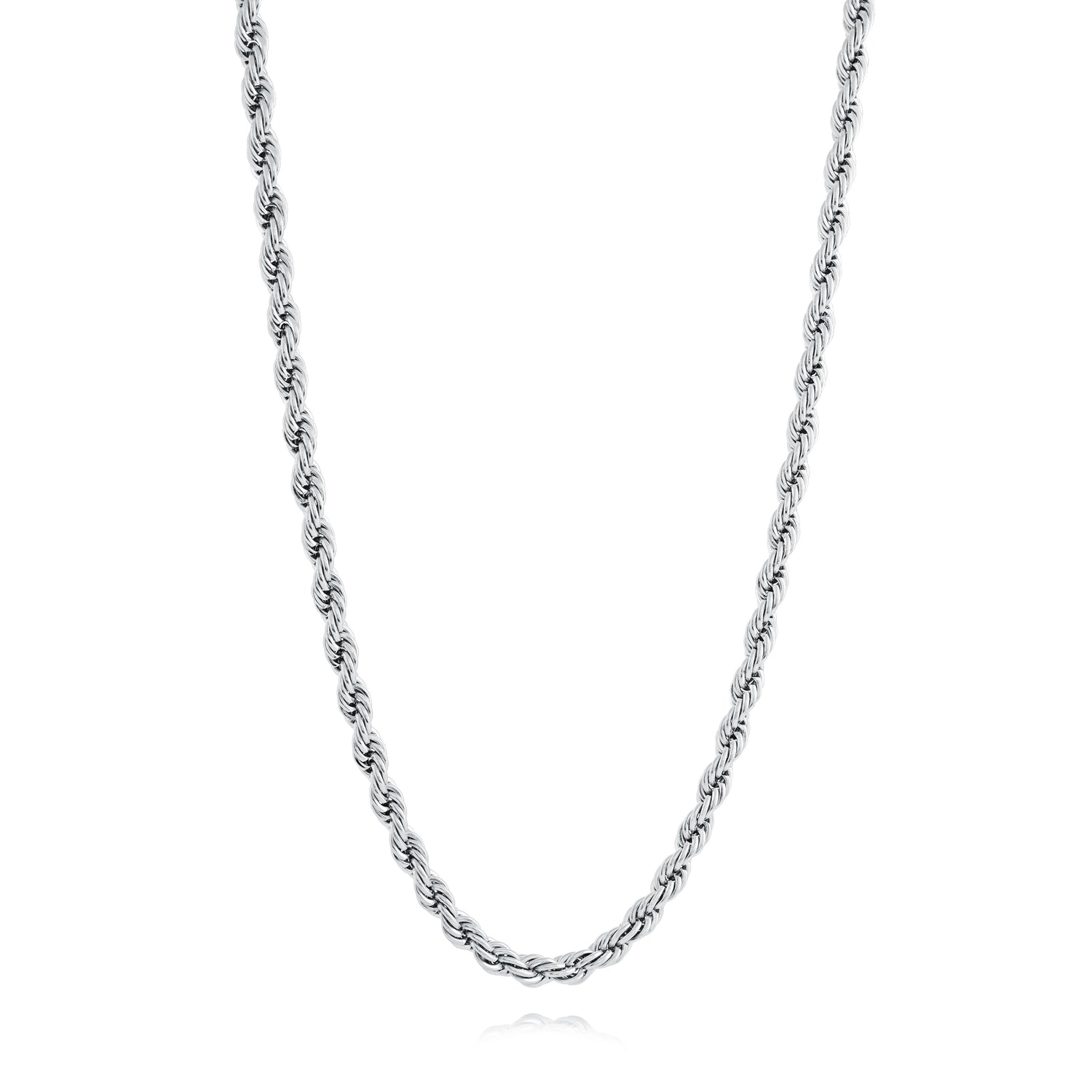 Italgem Stainless steel 3mm rope chain, 24"