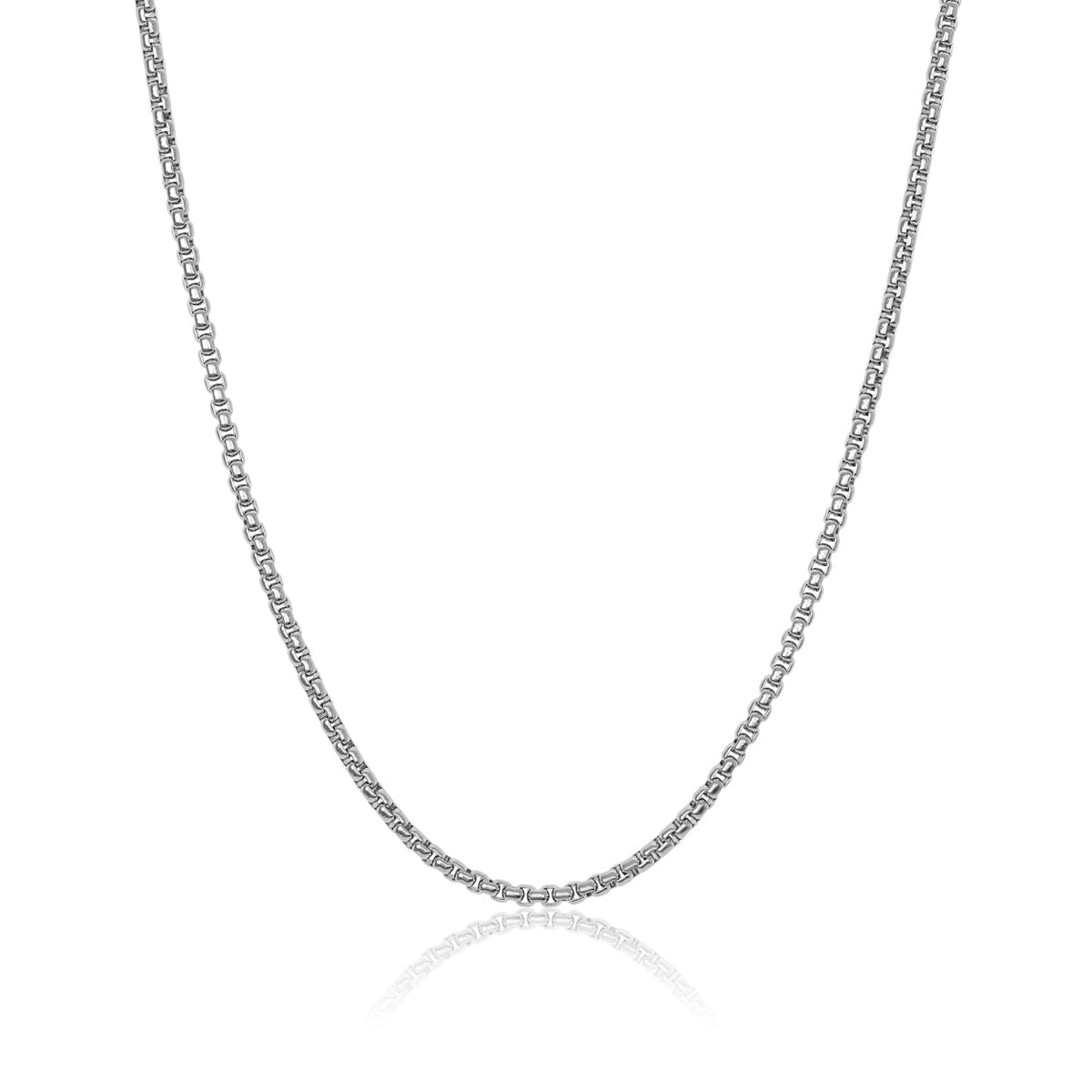 Stainless Steel 2mm Round Link Chain, 18"