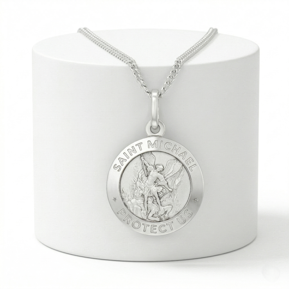 Sterling silver 17mm St. Micha