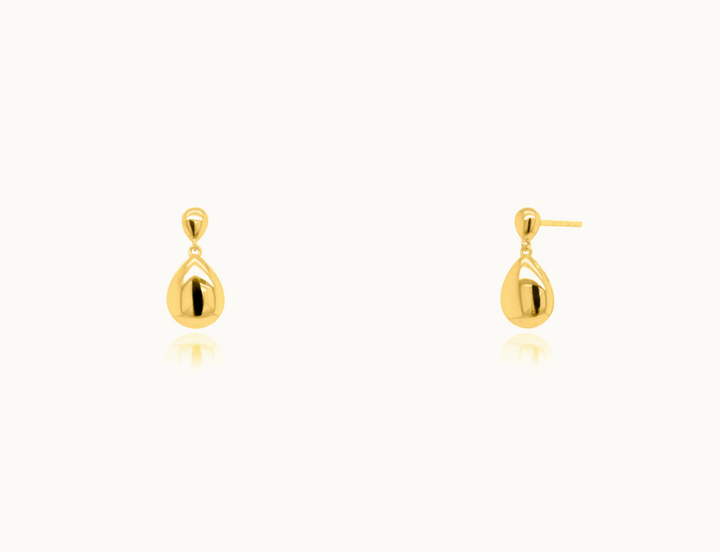Dangling Teardrop Stud Earrings