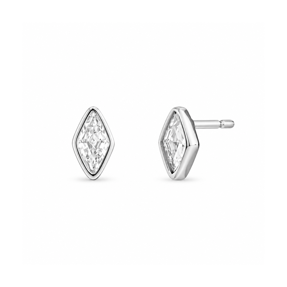 Mini Marquise Shaped CZ Stud Earrings