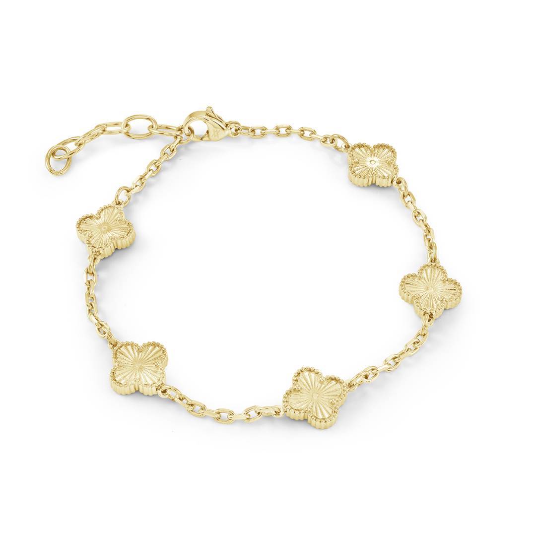 Children’s Gold IP Clover Link Bracelet
