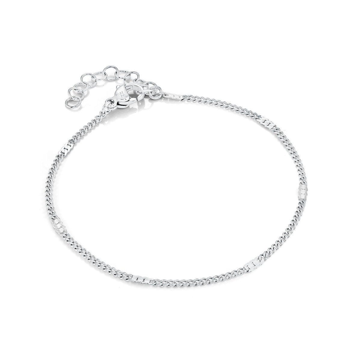 Station Curb Link Stainless Steel Bracelet