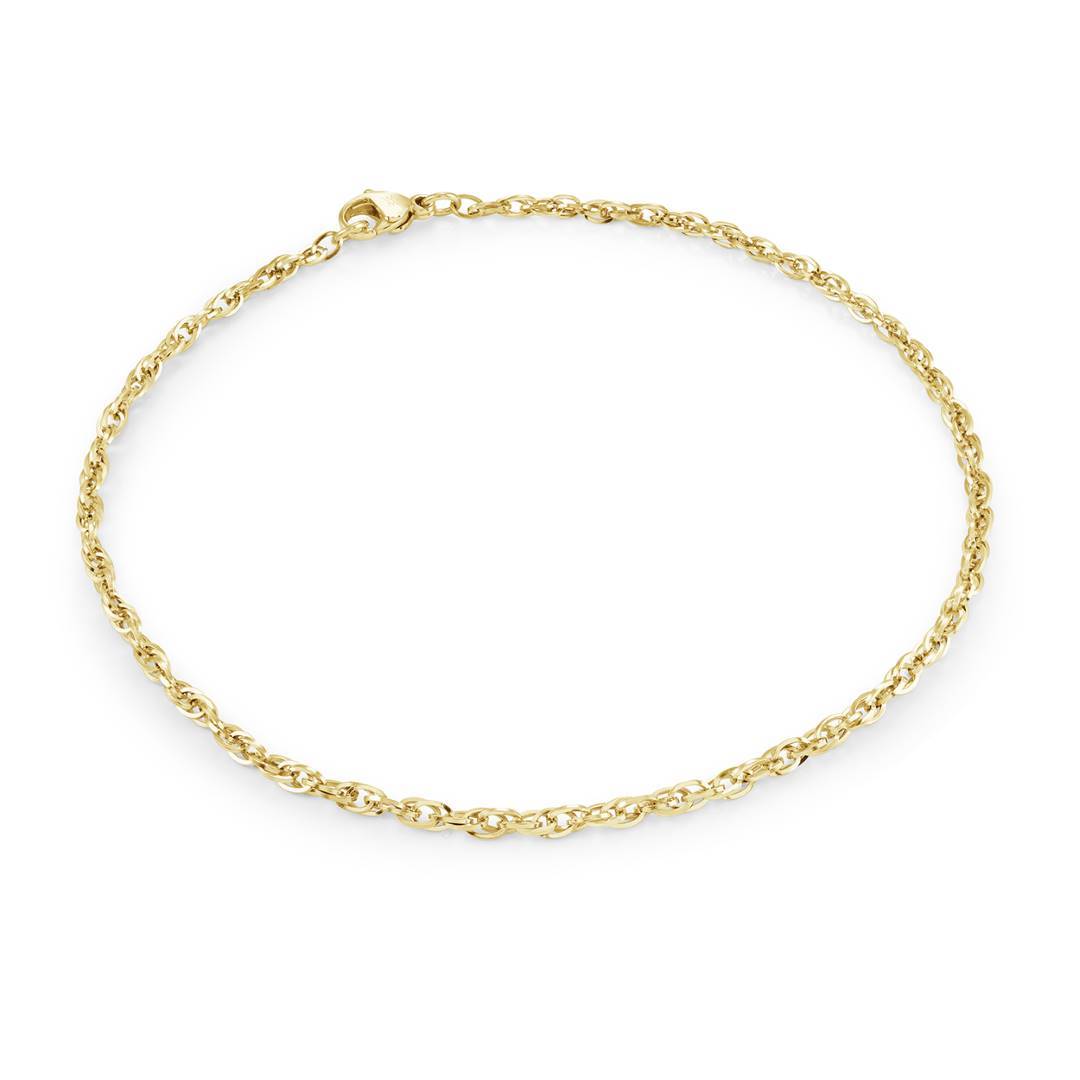 Olympic Link 2.2mm Anklet, 9", GP