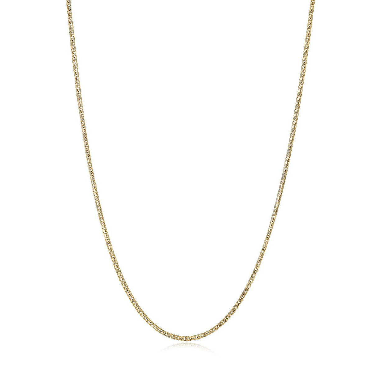 Yellow 2mm Foxtail Chain, 18"