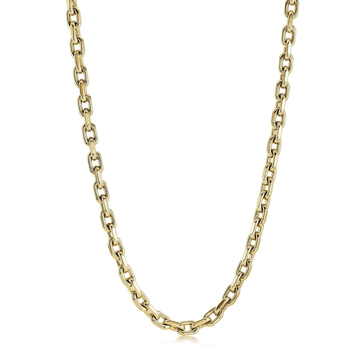 Yellow 6mm Anchor Link Chain, 24"