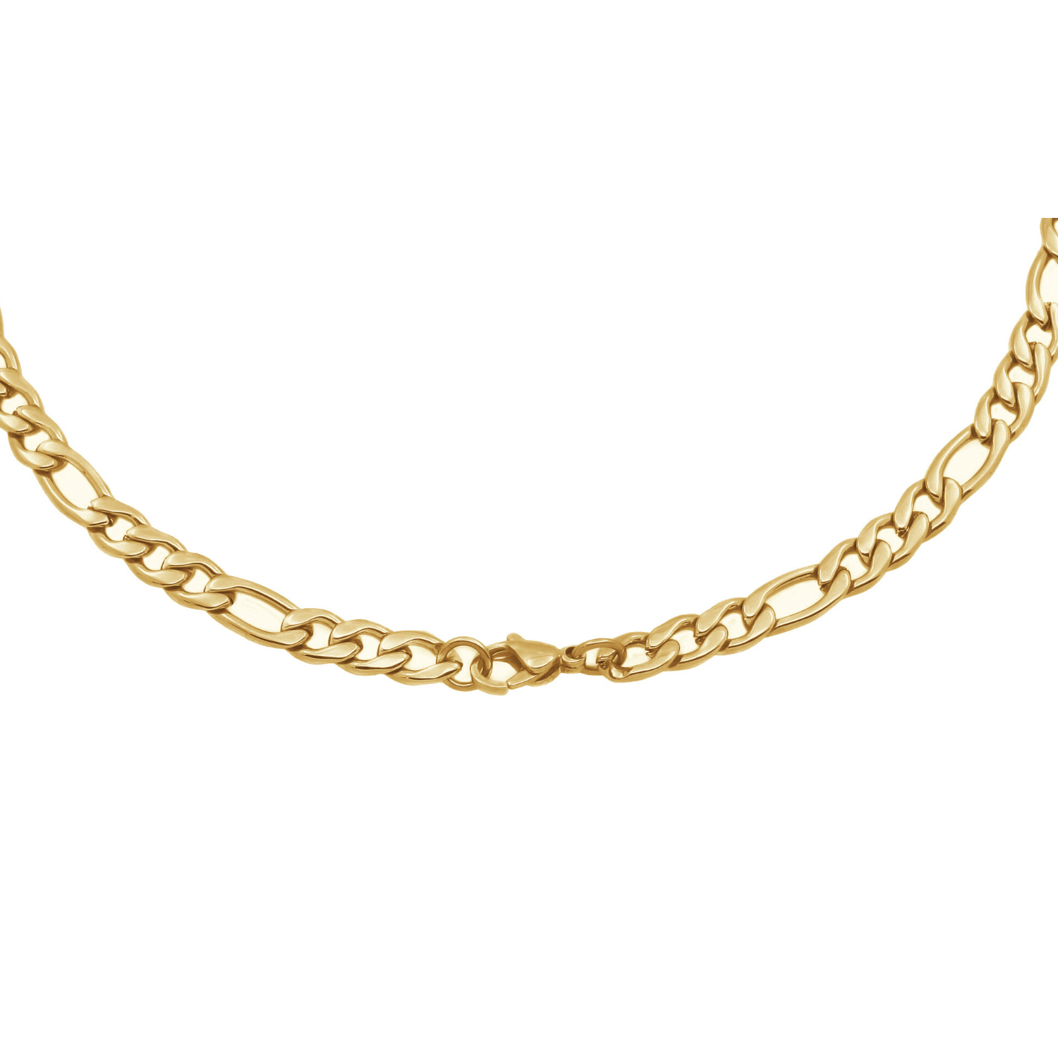 Stainless Steel Figaro Chain- 16"