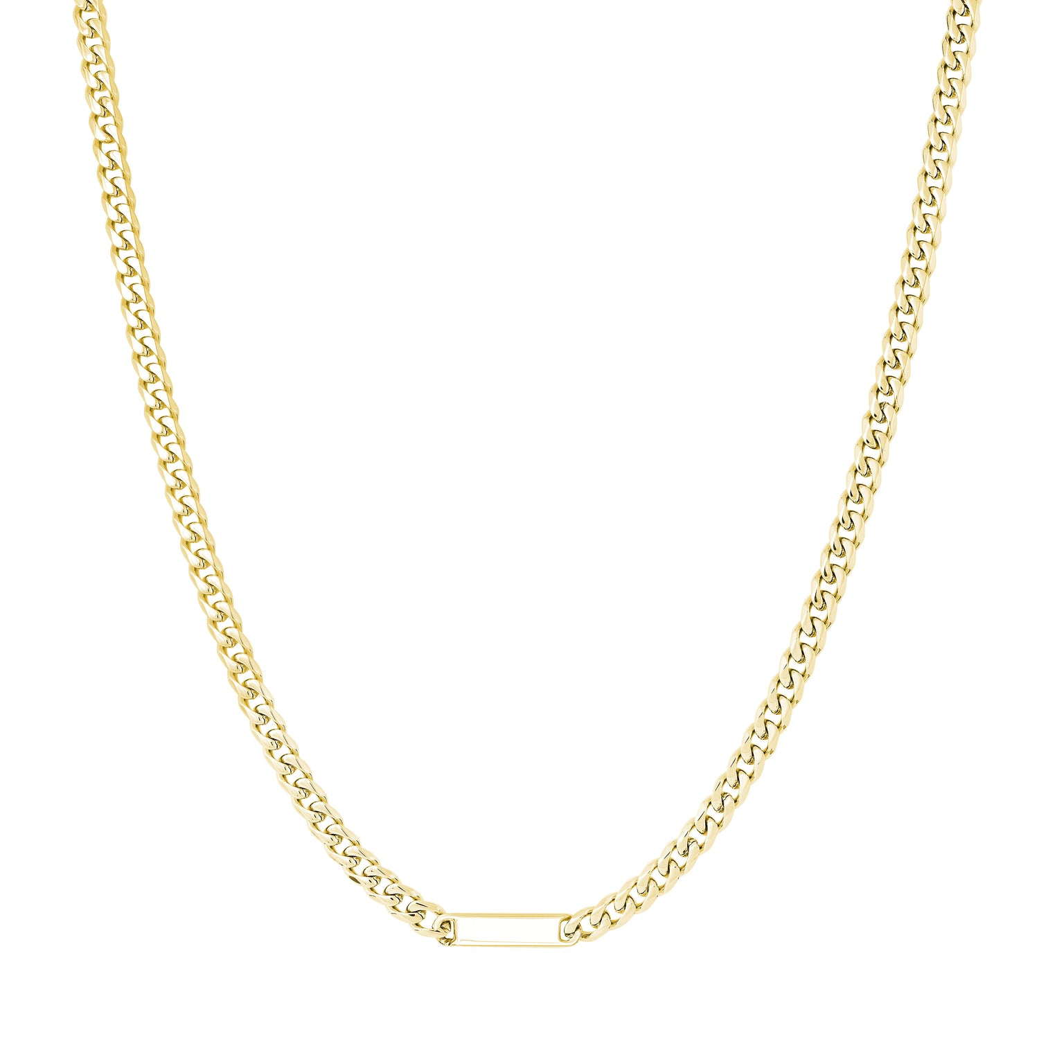 Stainless Steel Curb Link Chain, 22"