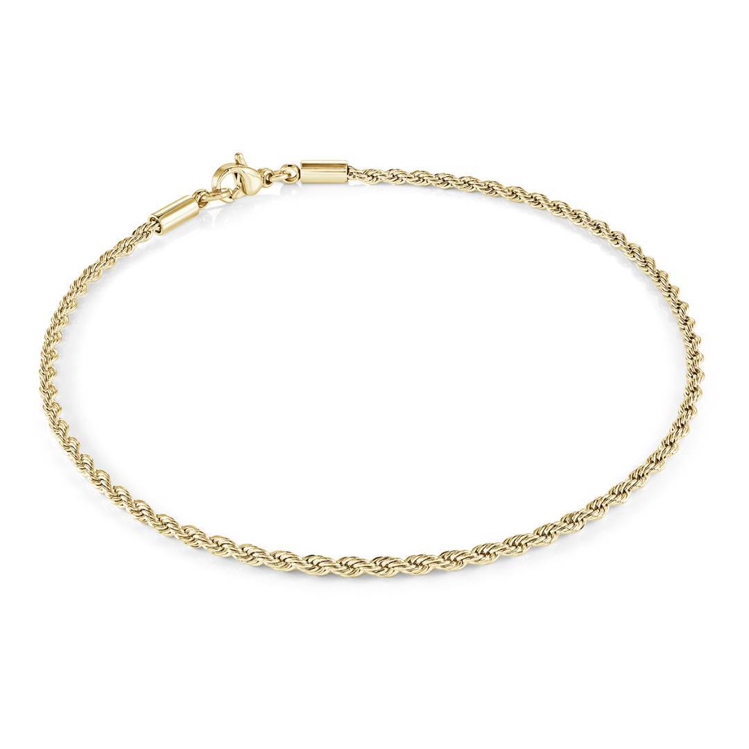 Rope Chain Anklet, 9"