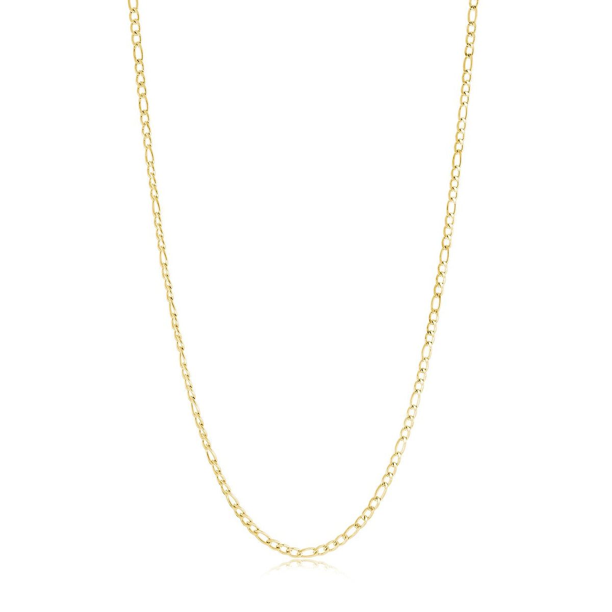 Yellow Figaro Link Chain, 20"
